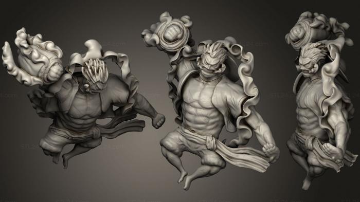 Figurines heroes, monsters and demons (Luffy G4, STKM_2910) 3D models for cnc